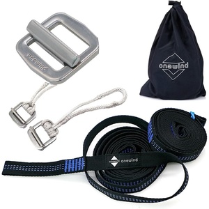 image:imageOnewind 2Pack 10Ft Hammock Straps TreeFriendly Heavy Duty Hammock Straps with Cinch Buckle 1 Inch Wide 1500 LBS Durable Lightweight NoStretch Easy SetupBlue