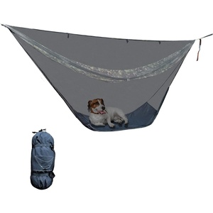 image:imageonewind Hammock Mosquito Net Single amp Double Camping Hammock Bug Netting No See Ums Net 360 Degree Insect Protection Alternative for Onewind Bottom Entry HammockBlack  With Floor