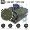 image:imageonewind Double Hammock Underquilt Warm Insulation Ultralight 34 Season Camping Quilt Portable for Hiking BackpackingOd Green Combo