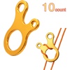 image:imageonewind Aluminum Alloy Guyline Cord Adjuster Tent Tensioners Rope Adjuster for Tent Hiking Camping 10Pack