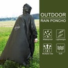 image:imageonewind Hooded Rain Poncho Waterproof Silnylon Versatile Survival ShelterDark Grey10667 270cm170cm