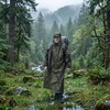 image:imageonewind Hooded Rain Poncho Waterproof Silnylon Versatile Survival ShelterOd Green With Backpack Cover41ft Height