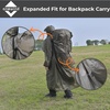 image:imageonewind Hooded Rain Poncho Waterproof Silnylon Versatile Survival ShelterOd Green With Backpack Cover41ft Height