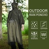 image:imageonewind Hooded Rain Poncho Waterproof Silnylon Versatile Survival ShelterOd Green8956 226cm142cm